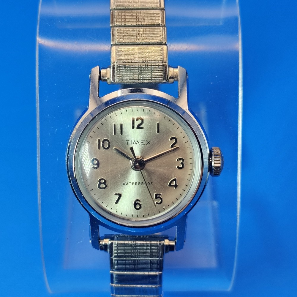 Vintage 1960 Timex Sunburst Mechanical Wind 23mm Women's Watch Fully Restored